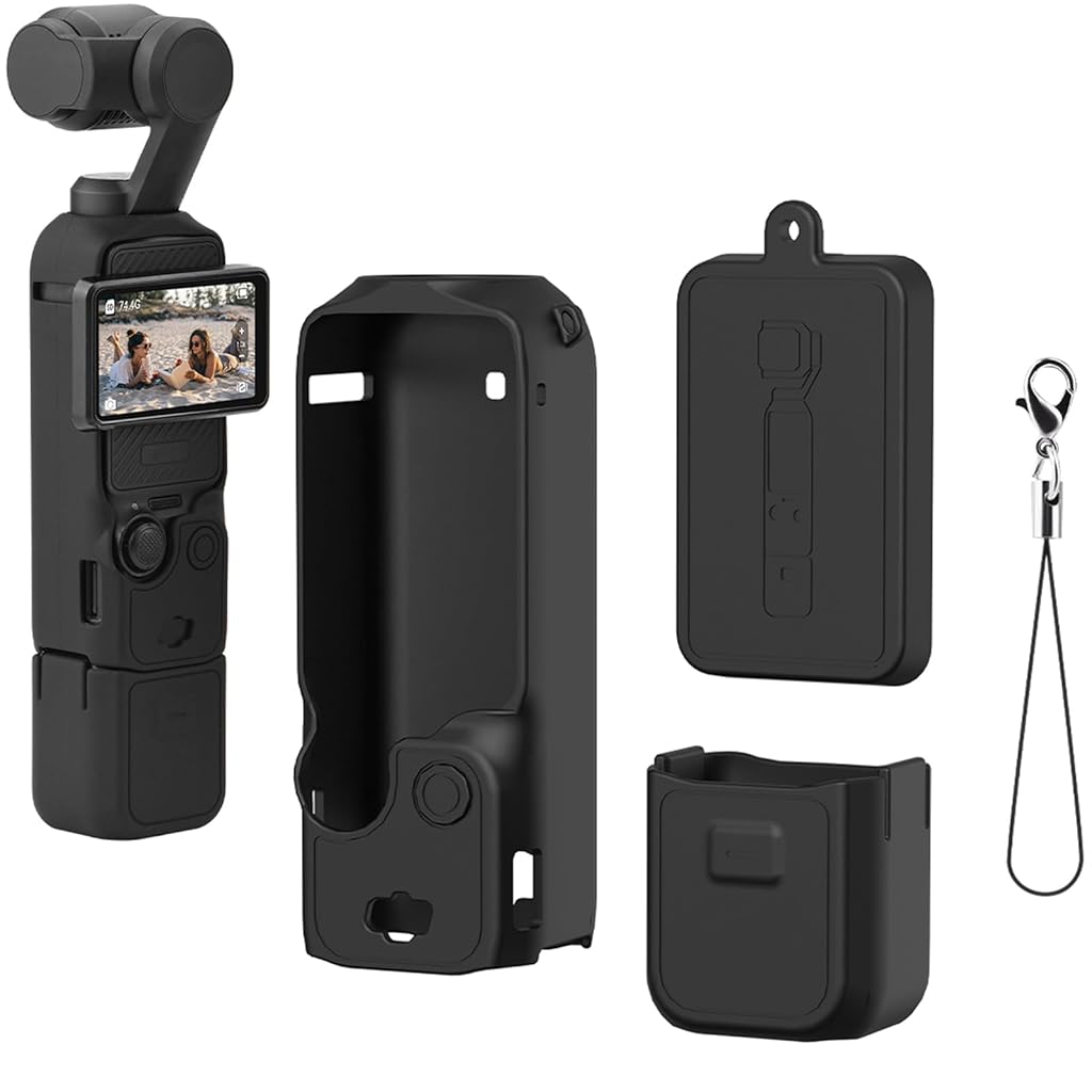 ZORBES® Silicone Protective Case for DJI OSMO Pocket 3, Protective Cover Handheld Gimbal Action Camera Accessories, Full Protection, Camera Lens Cover, Osmo Pocket 3 Accessories Protector ZORBES® Silicone Protective Case for DJI OSMO Pocket 3, Protective Cover Handheld Gimbal Action Camera Accessories, Full Protection, Camera Lens Cover, Osmo Pocket 3 Accessories Protector